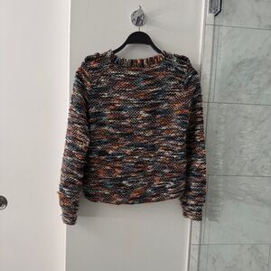 Mike Gonzalez short strap  shoulder button Sweater, sz S